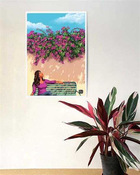 Bougainvillea Blossoms - Art Print – Ru&Chai