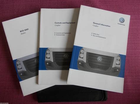 VOLKSWAGEN CRAFTER OWNERS MANUAL - OWNERS GUIDE - HANDBOOK (VW 310 ...