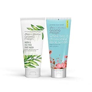 Aroma Magic White tea & Chamomile Face Wash 100 ml & Neem & tea tree ...