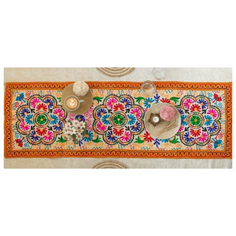 Shop Flower Design Table Runner - Atrangi Studio