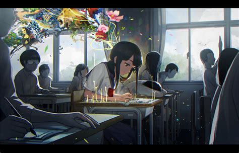 日系动漫游戏班级教室校园场景图包素材合集 – ACG图包网