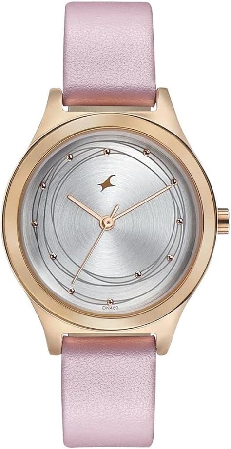 Fastrack Women's Analog White Dial Pink Band Leather Watch - Price History