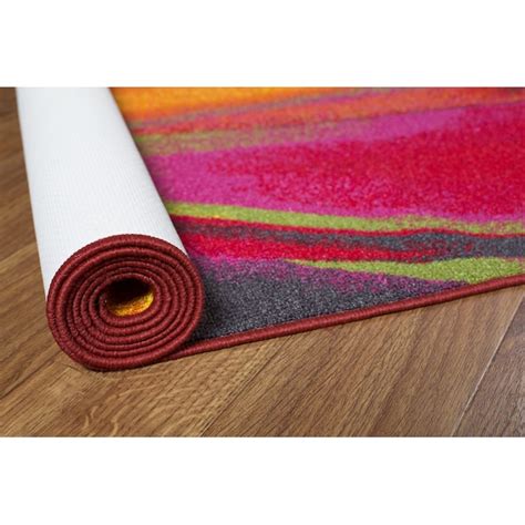 World Rug Gallery City 2 X 7 (ft) Indoor Abstract Mid-century Modern ...