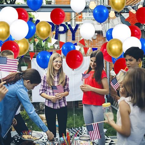 LUDEOU Red Blue Gold Balloon Garland Arch Kit - 111PCS Red India | Ubuy