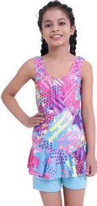 Aster Aster Girls One-Piece Swimsuit–Summer Breeze, Quick Dry, 4-Way ...