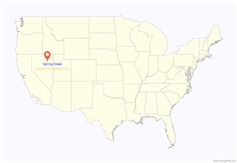 Map of Spring Creek CDP, Nevada - Thong Thai Real