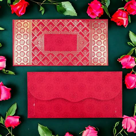 KL17 Designer Shagun Money Envelopes (Pack of 50) – Kalash Cards