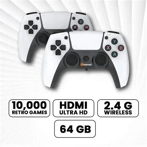 Sameo Micro Lite HDMI Game Stick – White | 10,000 Retro Games | Dual ...