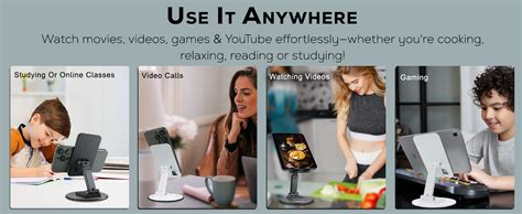 TEMPT Flexi Pro Mobile Stand with 360°Rotatable & Height Adjustable ...