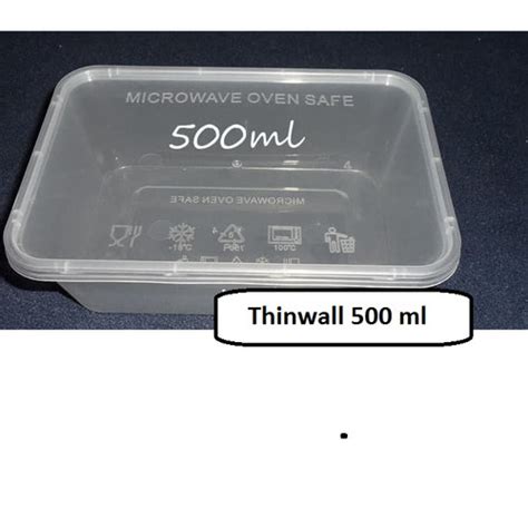 Jual Thinwall Box Kotak Food Container 500 ml Kotak Salad Box Catering ...