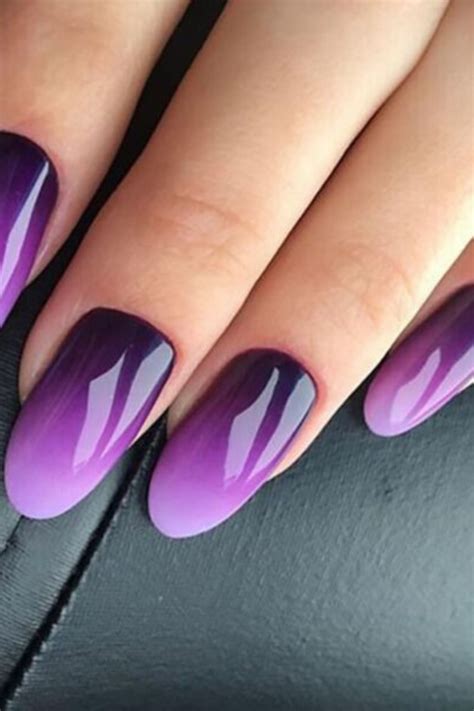 fall color ombre nails
