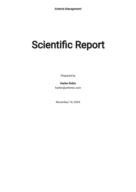 Image result for Scientific Report Format