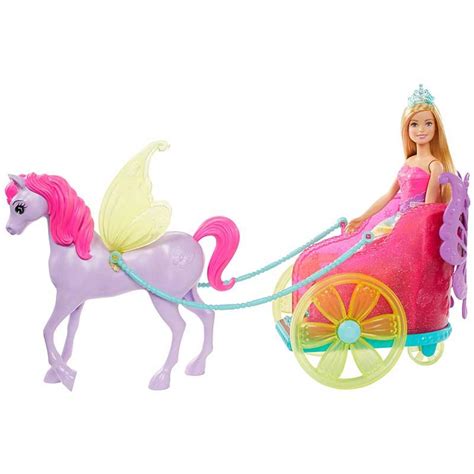 Buy Barbie Fantancy Vehicle - Dreamtopia Princess, Pegasus & Chariot ...