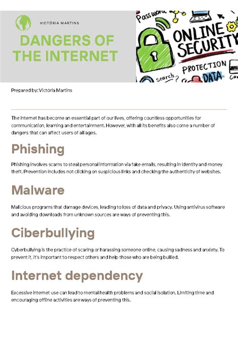Dangers of the Internet: Phishing, Malware, Cyberbullying & More - Studocu