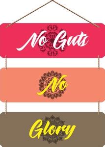 Ankirah No Guts No Glory 2 Wall Hanging Price in India - Buy Ankirah No ...