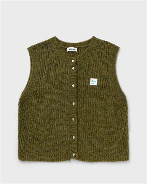 American Vintage East Knit Green Vests American Vintage