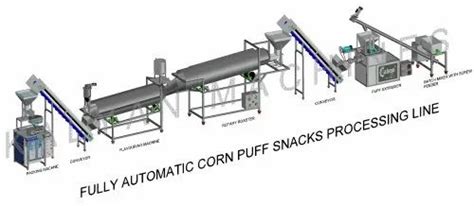 Corn Puff Making Machine - 100 Kg/Hour Puff Extruder Machine ...