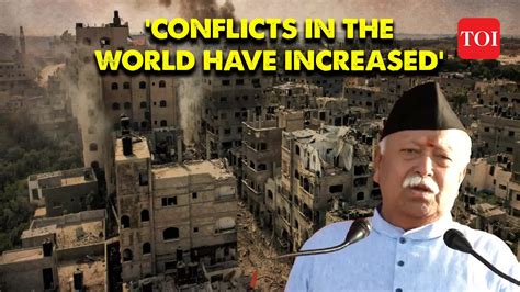RSS Chief Mohan Bhagwat on Israel-Hamas war: Instead of coming to an ...
