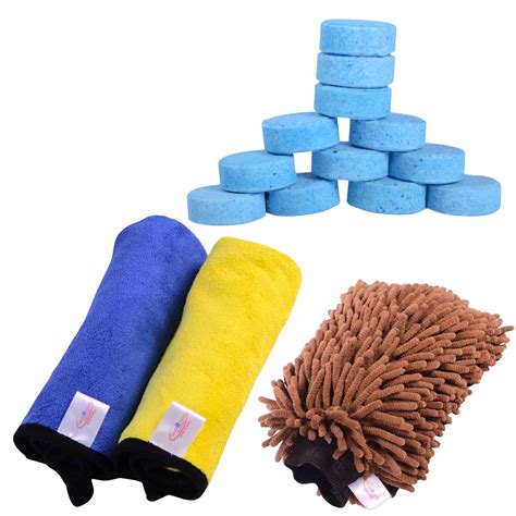 SMARTSOUDA Complete Car Cleaning Kit - 2pc 600 GSM Microfiber Cloth, 1 ...
