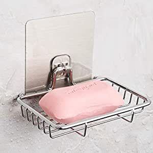 Simxen Stainless Steel Magic Sticker Series Self Adhesive Soap Holder ...