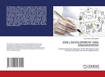 SMEs DEVELOPMENT AND MANAGEMENT : Tijani Yakubu Ndanyenbah: Amazon.in ...