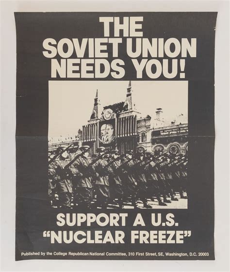ORIGINAL COLD WAR ERA NUCLEAR FREEZE PROPAGANDA POSTER