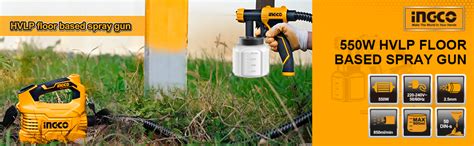 INGCO HVLP Fence Paint Sprayer, with 3 Spray Patterns, and 3 Nozzle ...