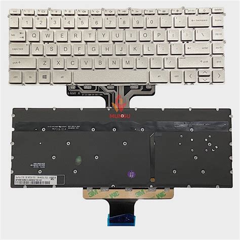 keyboard hp pavilion x360 14-dv 14-dw 14m-dw tpn-q244 tpn-i137 silver ...