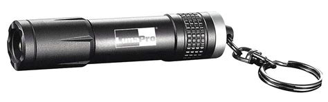 LED Keychain Flashlight, Aluminum, Maximum Lumens Output: 20, Black, 2. ...