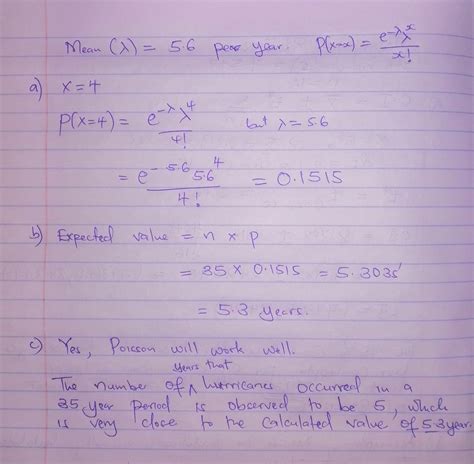 [Solved] Assume that the Poisson distribution applies and that the mean ...