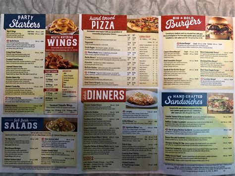 Menu at Bubba's 33 pizzeria, Oklahoma City