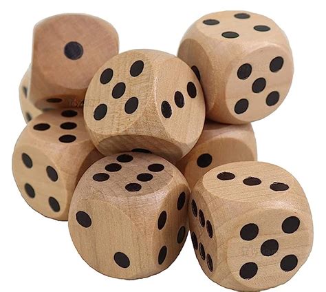 Buy Pmw Wood Dice, Brown, 4 Pieces Online at Low Prices in India ...