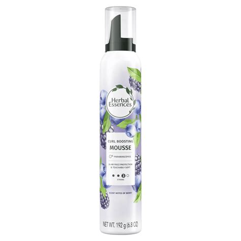 Herbal Essences Curl Boosting Mousse, All Day Hold, Frizz Control, 6.8 ...