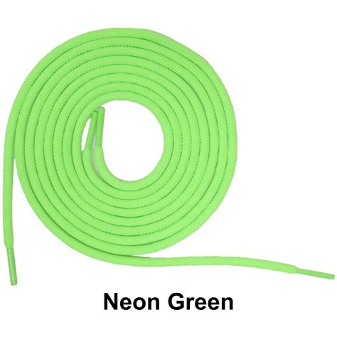 Neon Green Round Athletic Sneaker 27 36 45 54 63 Inch Shoelaces ...