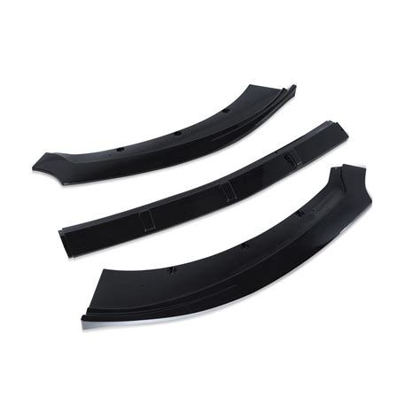ZXMOTO Front Bumper Lip Chin Spoiler ABS Front Bumper Lip Body Kit 3PCS ...