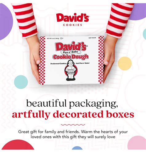 David's Cookies Preformed Frozen Cookie Dough Chocolate Chunk - includes 80