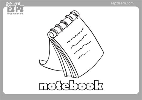 Notebook Coloring Page 的图像结果