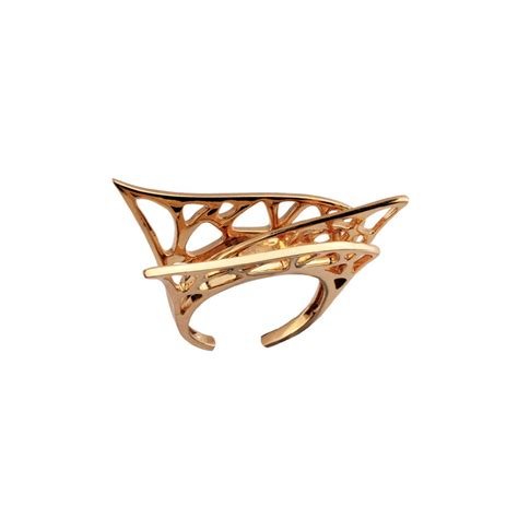 PARALLEL UNIVERSE sterlling silver ring - GOLD PLATED – Claymango.com