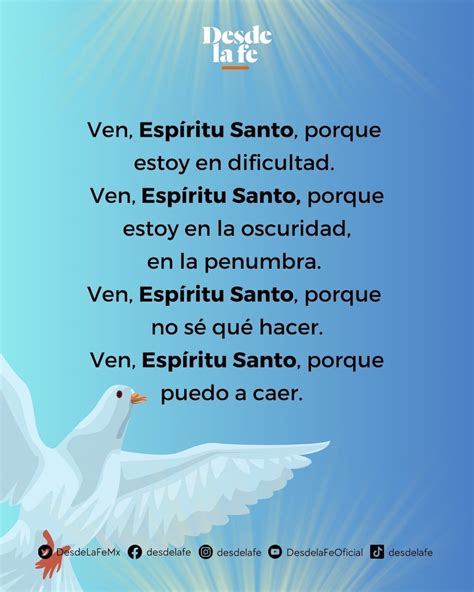Espíritu Santo: 11 oraciones para pedir Su intercesión | Desde la Fe