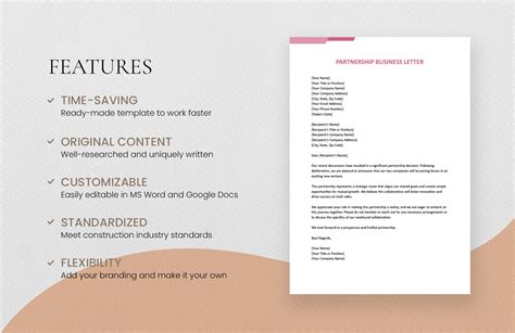 Partner Letter Template 的图像结果