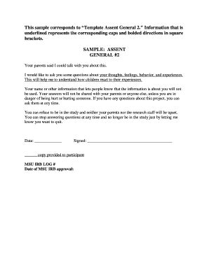ASSENT FORM 5 - Minnesota State University Mankato - Grad Mnsu 2020 ...