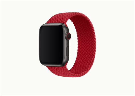 Burgundy Red Braided Single Loop Apple Watch Band | Fine Woven | Friday