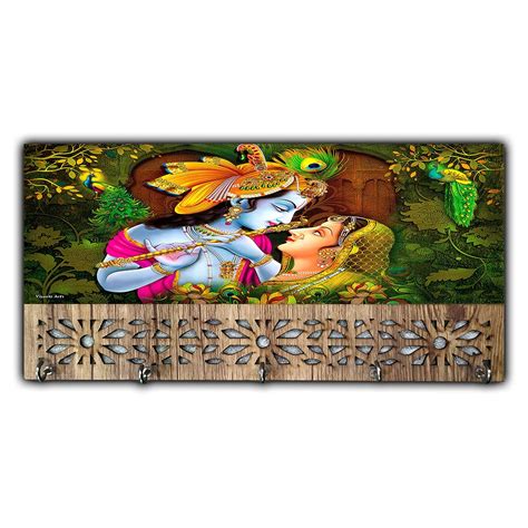PNF Poster And Frames Radha Krishna Photo Key Holder Rack | Home ...