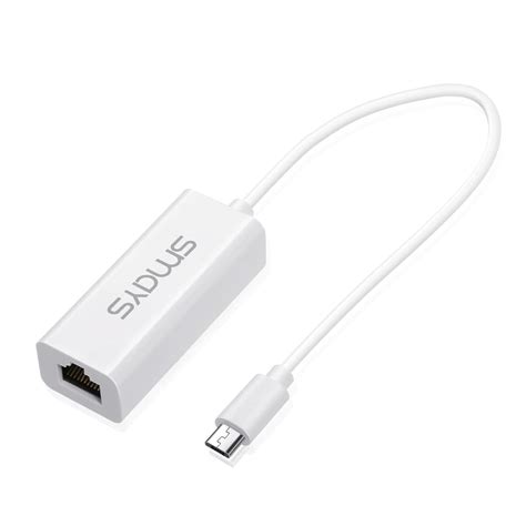 Smays Micro USB Ethernet Adapter for Android Tablet, Windows Tablets ...