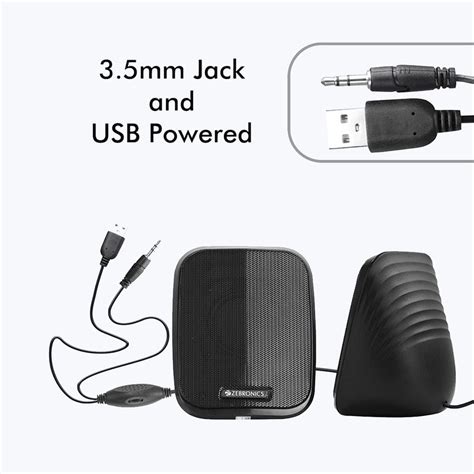 Zebronics Fame 2.0 Speaker - 5W, AUX, USB Powered