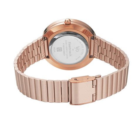 Buy Online Fastrack Vyb Mirage Quartz Analog Rose Gold Dial Stainless ...