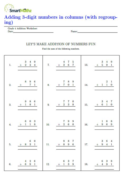 Image result for Adding Three Digits