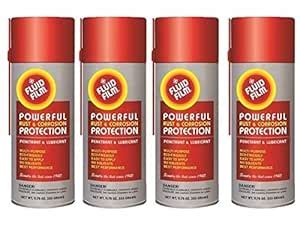 Fluid Film FLUIAS11 As11 11.75oz Spray Cans, 12" Orange (4 Pack) (4 ...