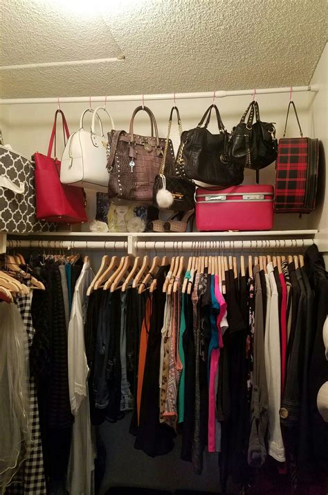 How to dislay handbags in your closet. Organize purses. | Organizing ...