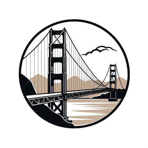Golden Gate Bridge Clipart Vector